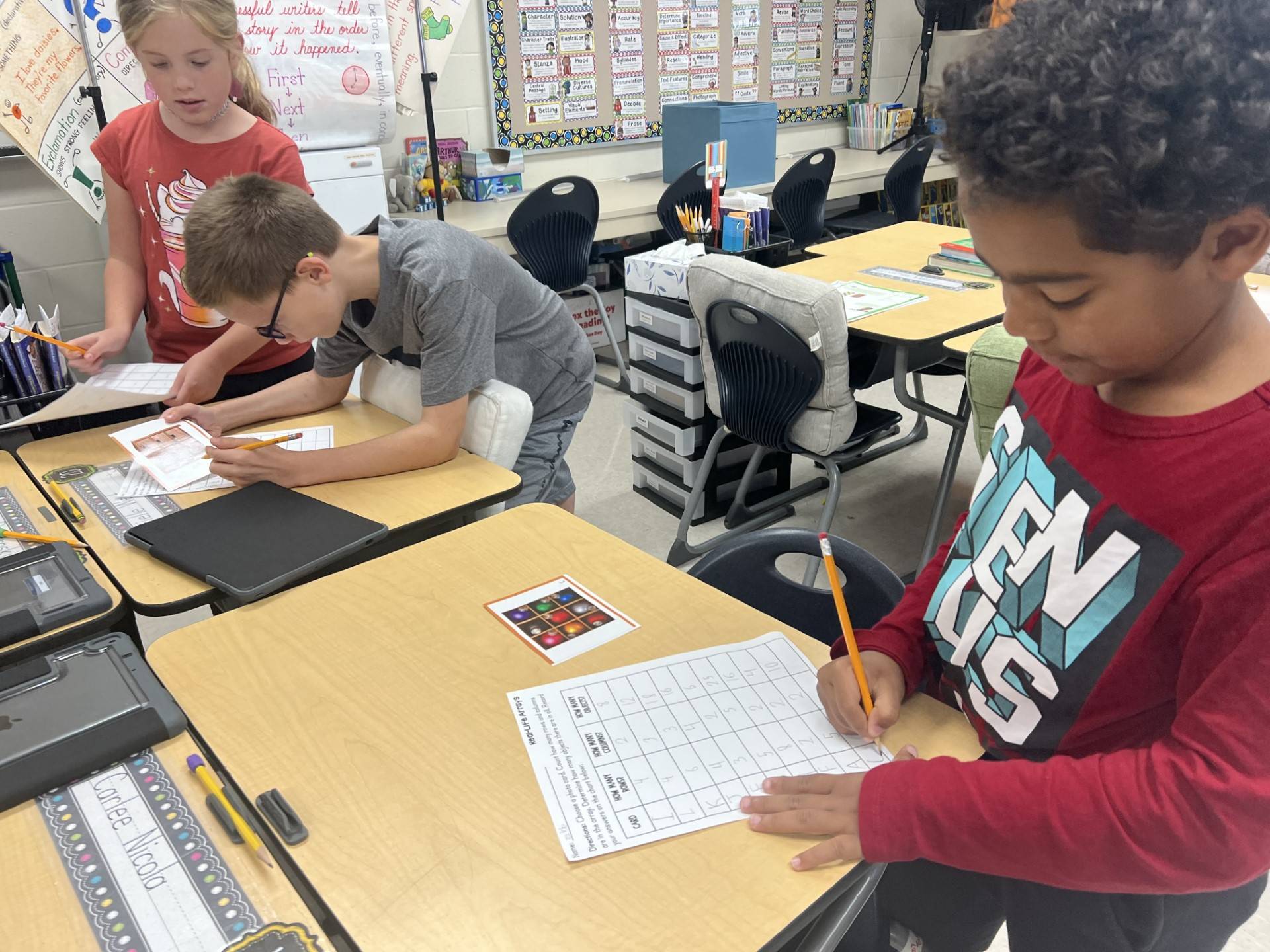 3rd Grade Students Mastering Math Skills