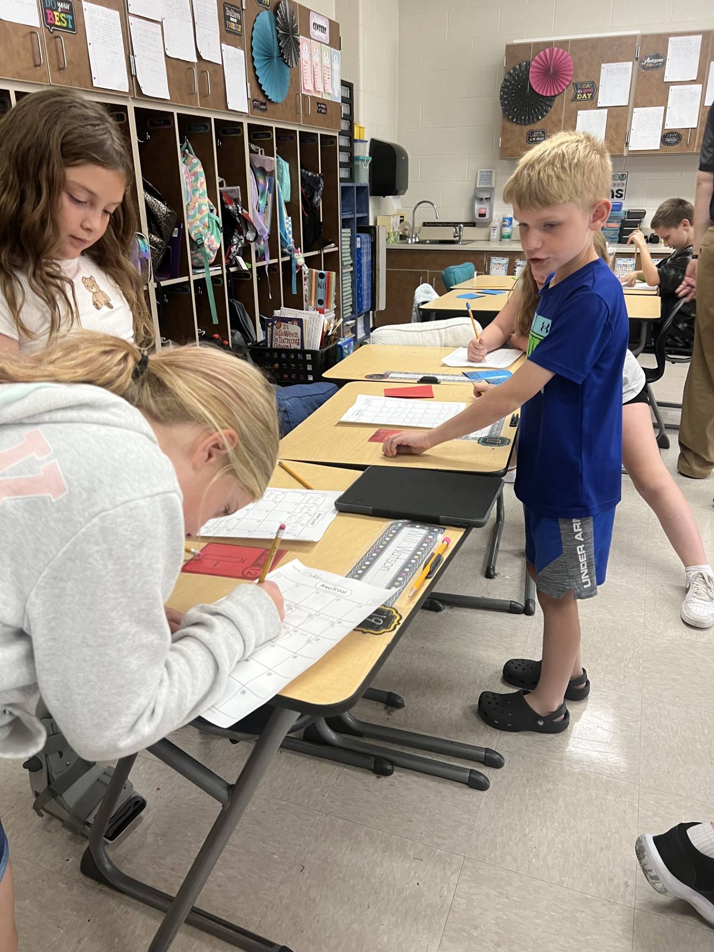 3rd Grade Students Mastering Math Skills
