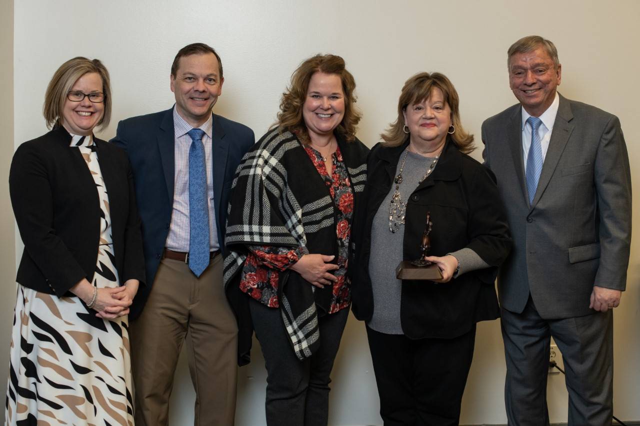 Mrs. Albaugh receives award